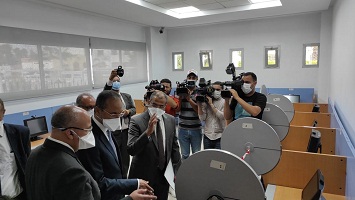زيارة ميدانية للسيد وزير التجهيز والنقل واللوجيستيك والماء - استئناف الأنشطة بالمرافق العمومية